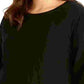 Rachel Roy Women's Trendy Plus Size Liya Drawstring-Sleeve Sweatshirt Black Size 2X