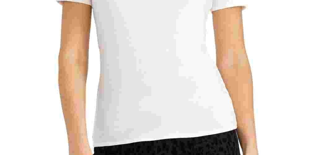 Rachel Roy Women's Cotton Turtleneck Top White Size Large