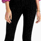 Rachel Roy Women's Animal Print Jeans Black Size 30