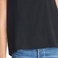 Rachel Roy Women's Mesh-Yoke Sleeveless Top Black Size XX-Large