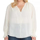 Rachel Roy Women's Trendy Plus Size Lulu Top White Size 2X