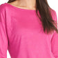 Rachel Roy Women's Chloe Boat Neck Top Pink Size X-Small