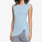 Rachel Roy Women's Twisted High Low Top  Blue Size Small