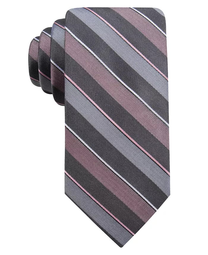 Ryan Seacrest Distinction Men's Bragg Slim Stripe Tie Purple Size Regular