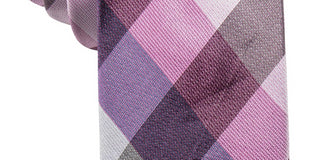 Ryan Seacrest Distinction Men's Weho Silk Check Regular Tie Pink One Size