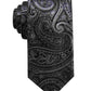 Ryan Seacrest Distinction Men's Gardenia Paisley Slim Silk Tie Black Regular