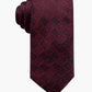 Ryan Seacrest Distinction Men's Franco Geo Silk Geo Print Neck Tie Red Size Regular