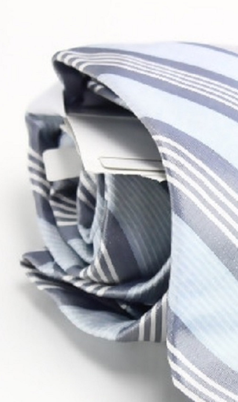 Ryan Seacrest Distinction Men's Neck Tie Blue Adichie Striped Slim Silk Blue Size Regular