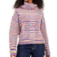 No Comment Juniors' Metallic Turtleneck Sweater Assorted Size Medium