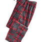Perry Ellis Men's Large Plaid Fleece Pajama Pants Red Size Small