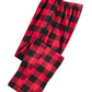 Perry Ellis Men's Buffalo Plaid Fleece Pajama Pants Red Size Small