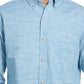 Weatherproof Vintage Men's Pinstripe Collared Dress Shirt Blue Size Small
