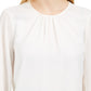 Calvin Klein Women's Woven Top White Size Large