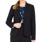 Calvin Klein Women's Single-Button Blazer Navy Size 14