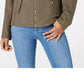 Sebby Juniors' Water Resistant Hooded Jacket Dark Gray Size Medium