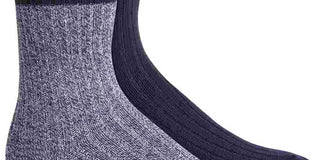 Timberland Men's 2 Pk Boot Socks Navy Size Regular