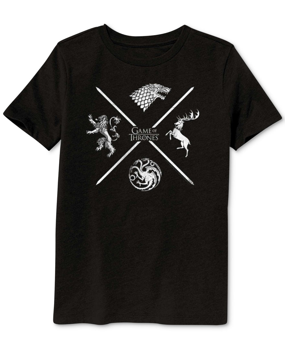 Ripple Junction Men's Game Of Thrones Symbols T-Shirt Black Size Small