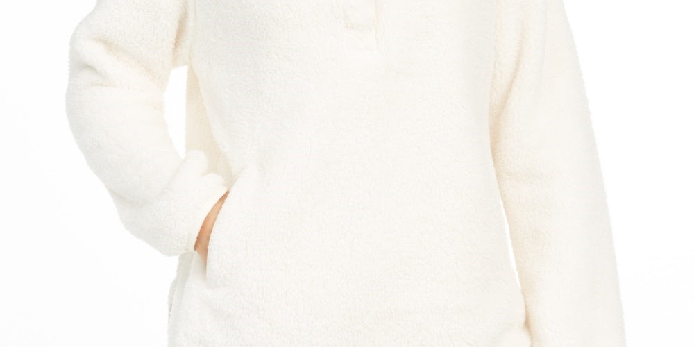 32 Degrees Women's Fleece Sweater White Size Small