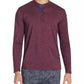 Tallia Men's Slim Fit Mercerized Paisley Long Sleeve Henley Red Size XX-Large