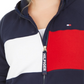 Tommy Hilfiger Women's Sport Plus Size Colorblocked Hooded Jacket Navy Size 2X