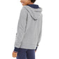 Tommy Hilfiger Women's Sport Zippered Logo Hoodie Gray Size Small