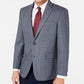 Tommy Hilfiger Men's Modern Fit Thflex Stretch Windowpane Sport Coat Grey Size 44