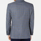 Tommy Hilfiger Men's Modern Fit Thflex Stretch Windowpane Sport Coat Grey Size 44