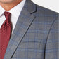 Tommy Hilfiger Men's Modern Fit Thflex Stretch Windowpane Sport Coat Grey Size 44