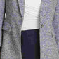 DKNY Women's Marled One Button Blazer Blue Size 6