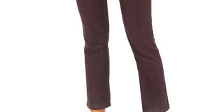 Vigoss Women's Jeans Burgundy Coated Straight-Leg Jeans Dark Pink Size 29