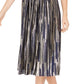 Vince Camuto Women's Metallic Pleat Sleeveless Dress Blue Size 10