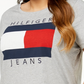 Tommy Hilfiger Women's Cotton Logo T-Shirt Grey Size 2X