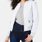 Guess Women's Melissa Faux-Leather Bomber Jacket Navy Size Small