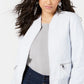 Guess Women's Melissa Faux-Leather Bomber Jacket Navy Size Small