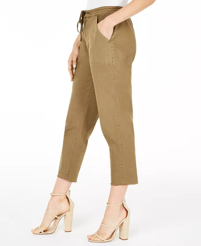 Guess Women's Anya Cargo Pants Dark Green Size 4