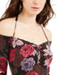 Guess Women's Julissa Printed Off The Shoulder Top -Black Size X-Small