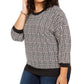 Tommy Hilfiger Women's Plus Size Plaid Sweater Charcoal Size 3X