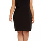 Calvin Klein Women's Plus Sleeveless Embellished Sheath Dress Black Size 2X