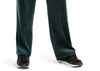 Calvin Klein Women's Plus Size Velour Wide-Leg Pants Blue Size 2X