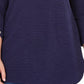 NY Collection Women's Rounded Hem Tunic Blue Size 1X
