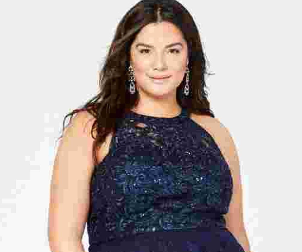 Say Yes To The Prom Women's Trendy Plus Size Embellished High-Low Dress Blue Size 24