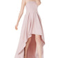 Speechless Junior's Strapless High Low Sleeveless Strapless Maxi Formal Dress Red Size 9