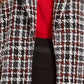 Calvin Klein Women's Plus Tweed Plaid Topper Jacket Red Size 18W