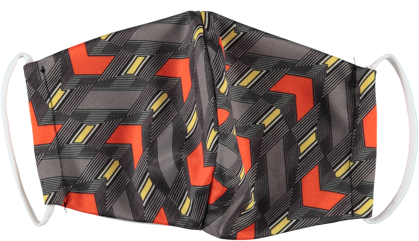 6-Pack: Men's Reusable Machine Washable Masks Mystery (3 Solid + 3 Prints)