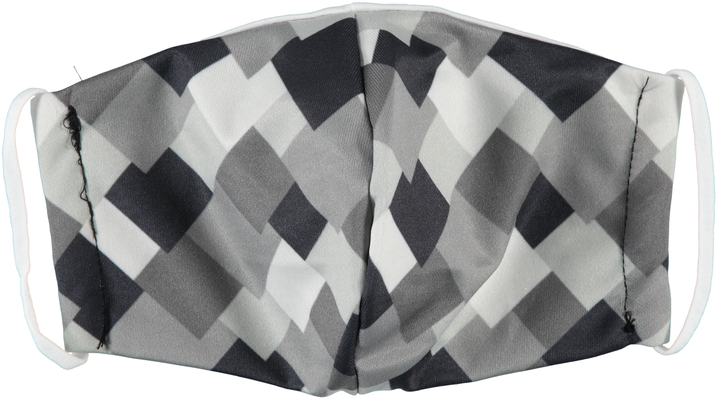 6-Pack: Men's Reusable Machine Washable Masks Mystery (3 Solid + 3 Prints)