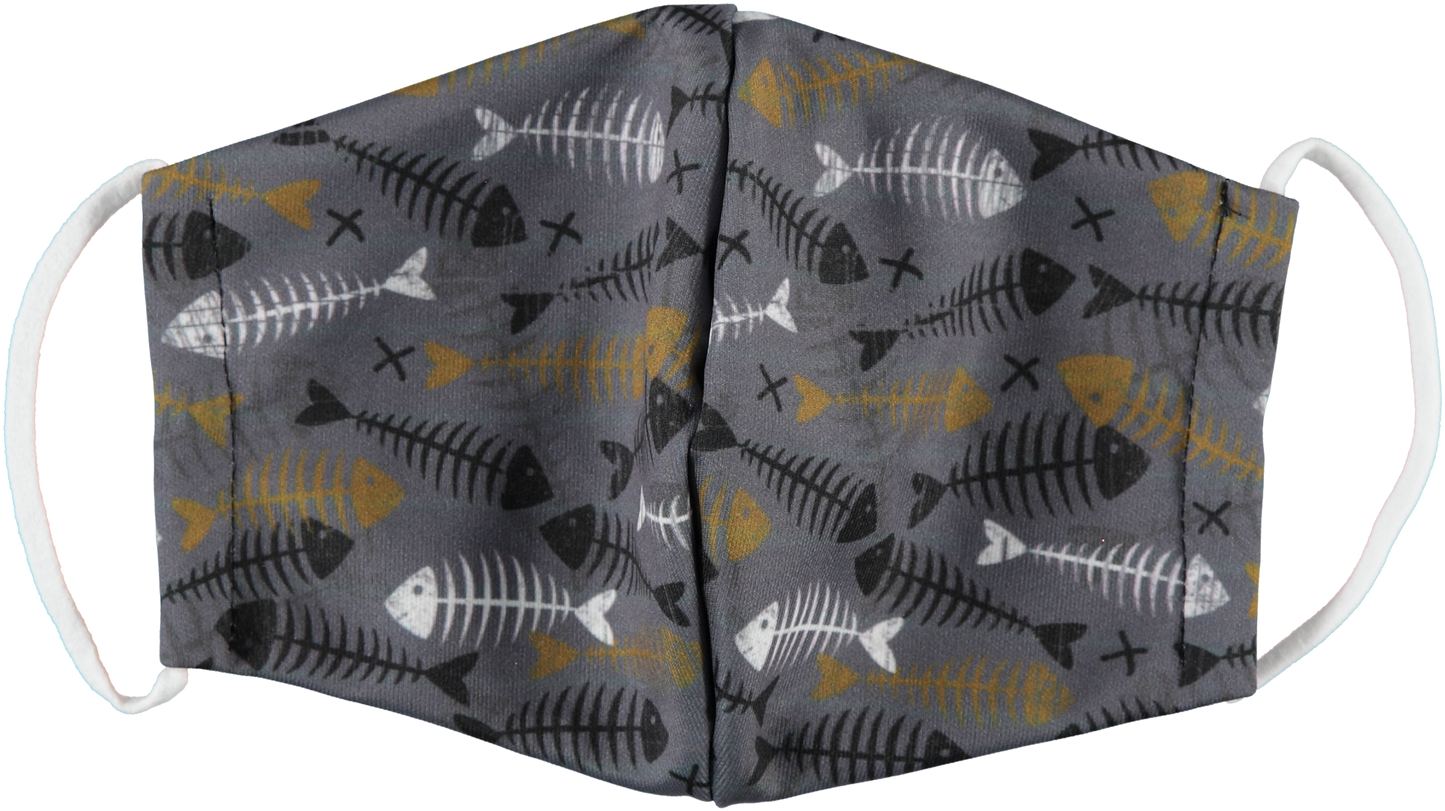 6-Pack: Men's Reusable Machine Washable Masks Mystery (3 Solid + 3 Prints)