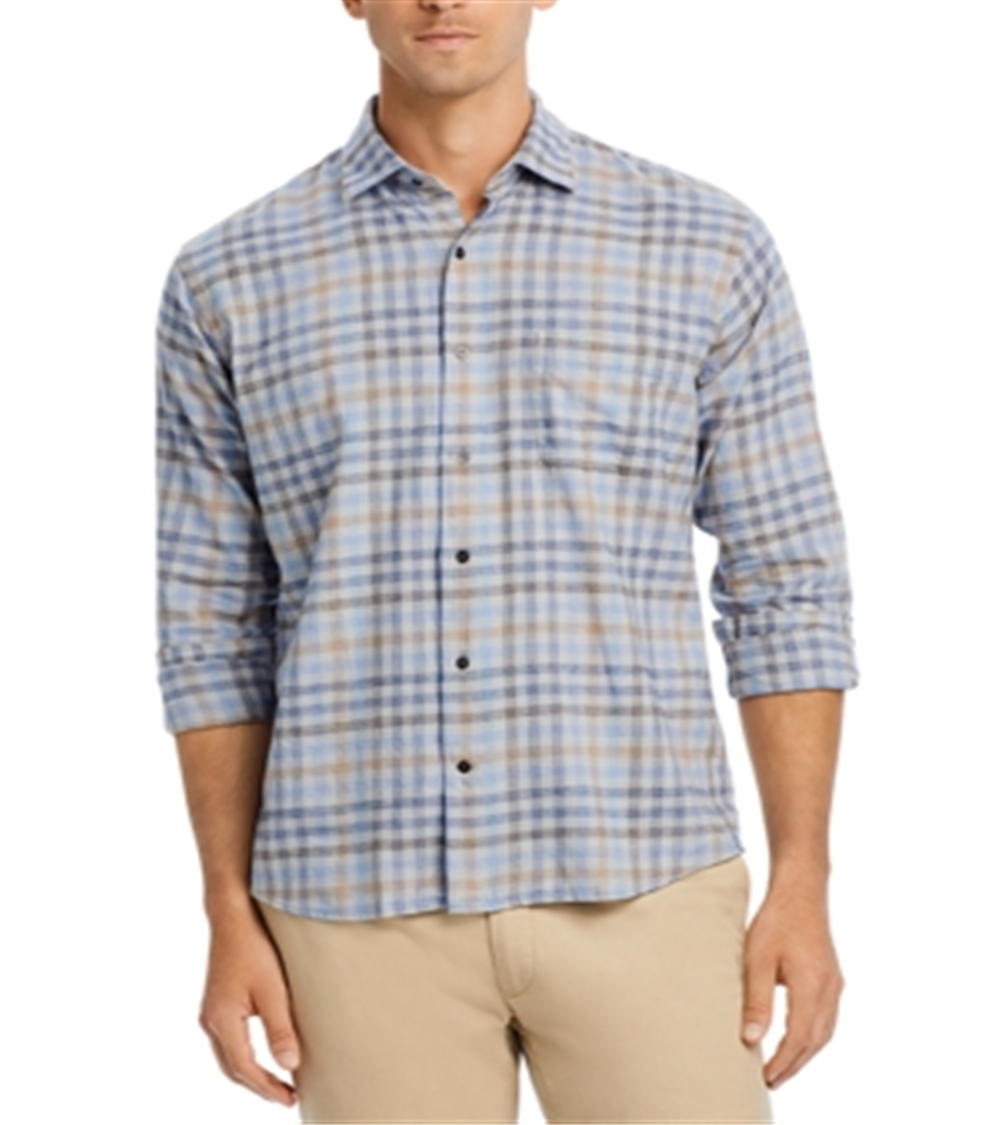 Peter Millar Crown Hill Point Long Sleeve Shirt Charcoal Size XXL