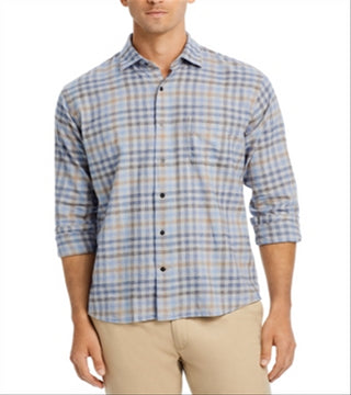 Peter Millar Crown Hill Point Long Sleeve Shirt Charcoal Size XXL