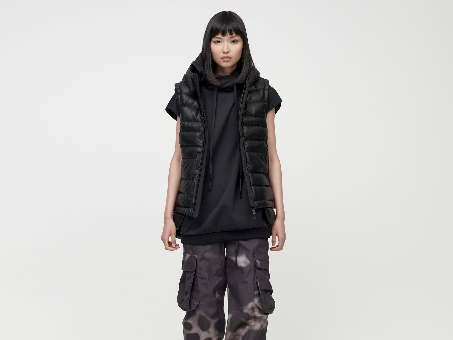 Lang Leather Vest - Black