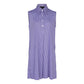 Italian Cotton Sleeveless Dress in Purple – Chic Summer Wear